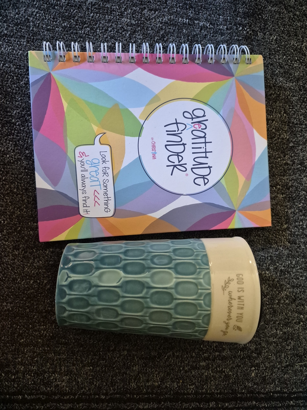 Gratitude Jornal & Beautiful coffee mug.